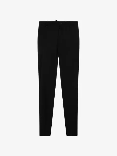Canali drawstring-fastening belt-loop trousers
