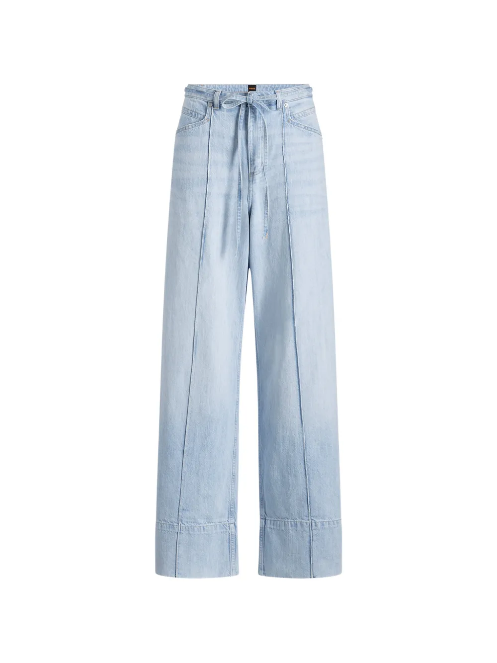 BOSS pintuck drawstring jeans - Blu