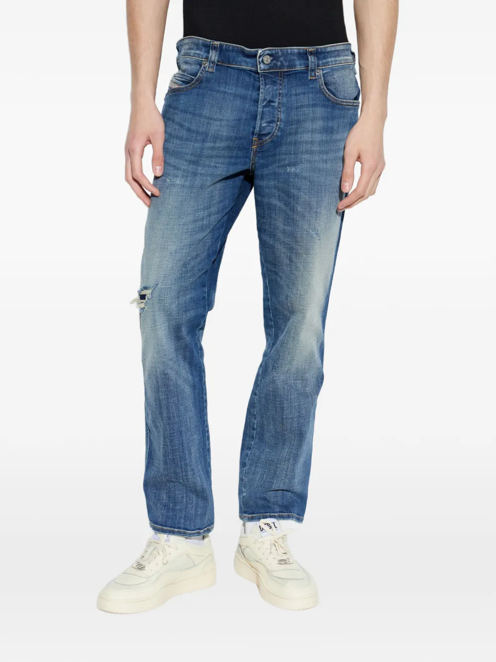Diesel 1993 D-Vyl gerafelde jeans Blauw