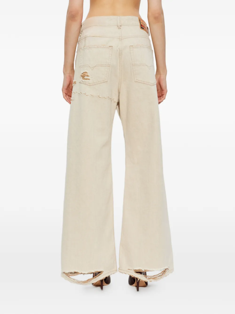 Diesel 1996 D-SIRE-YU gerafede jeans Beige