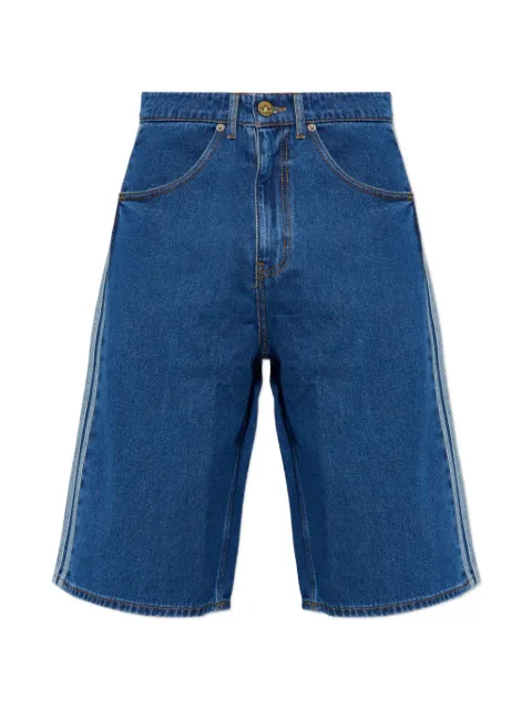 adidas side-stripe denim shorts