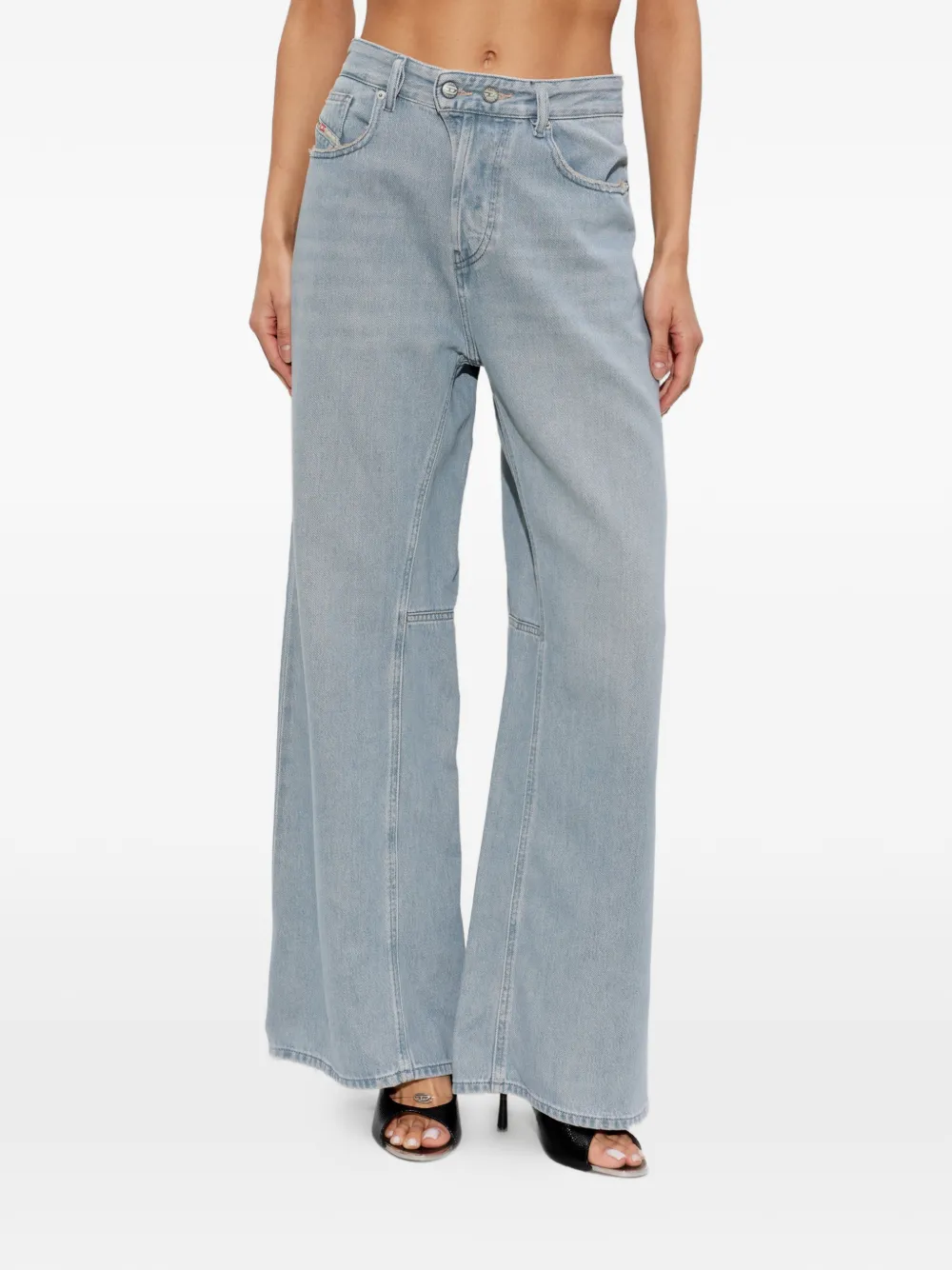 Diesel 1996 D-Sire-Yu-U jeans met wijde pijpen Blauw