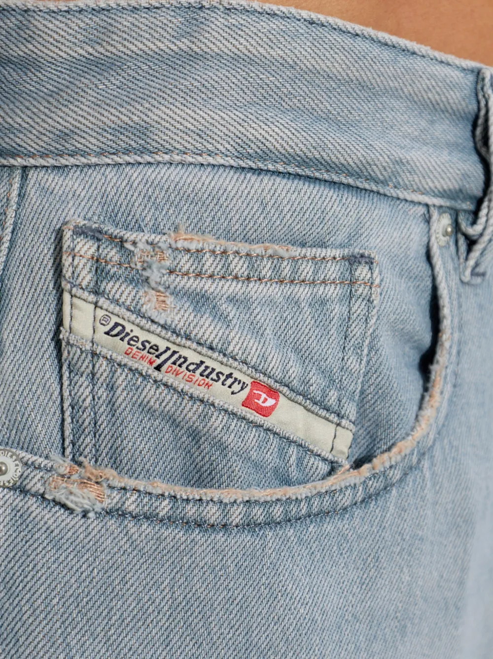 Diesel 1996 D-Sire-Yu-U jeans met wijde pijpen Blauw