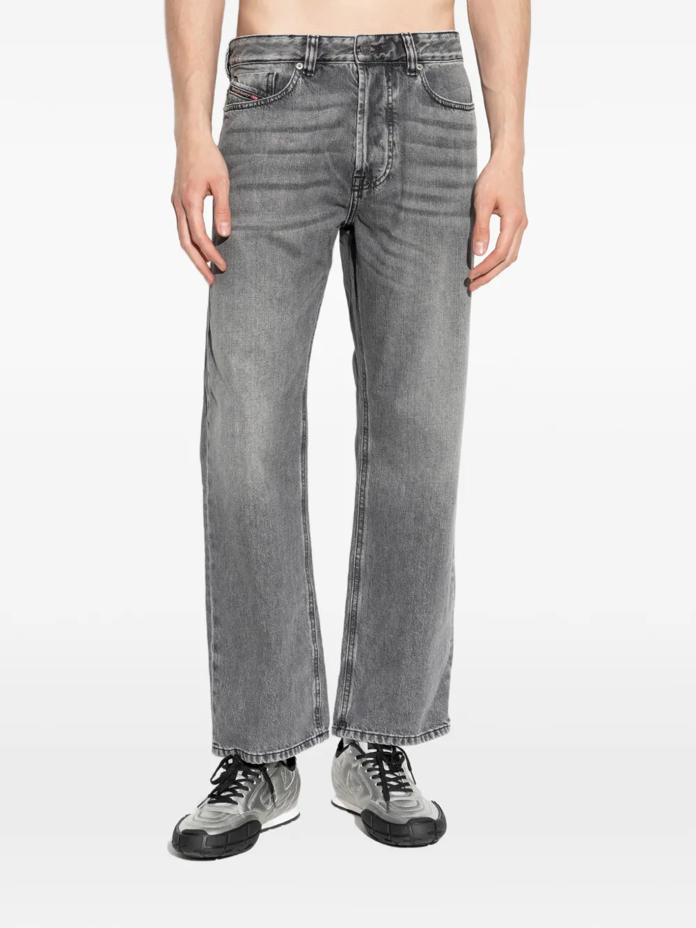 Diesel 1980 D-Eeper jeans met vervaagd effect Grijs