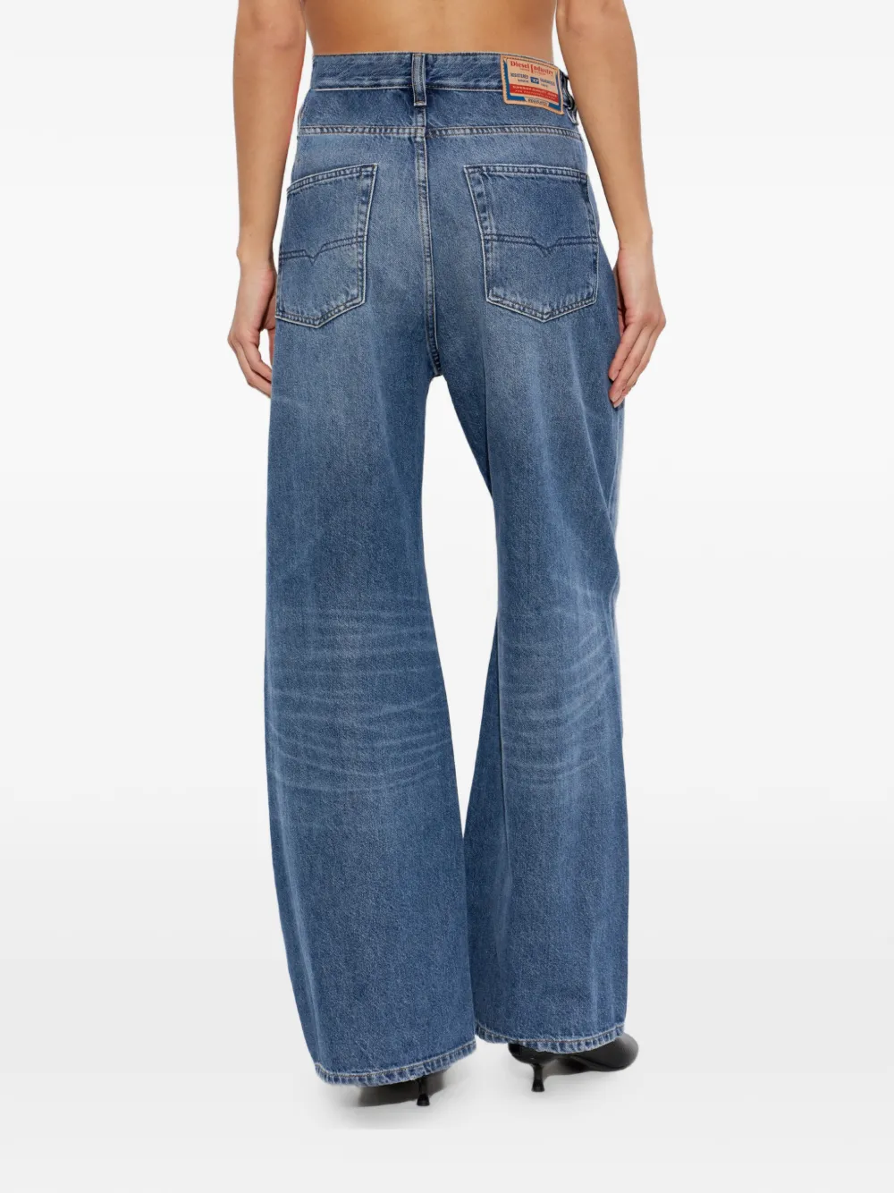 Diesel 1996 D-Sire gerafelde jeans Blauw