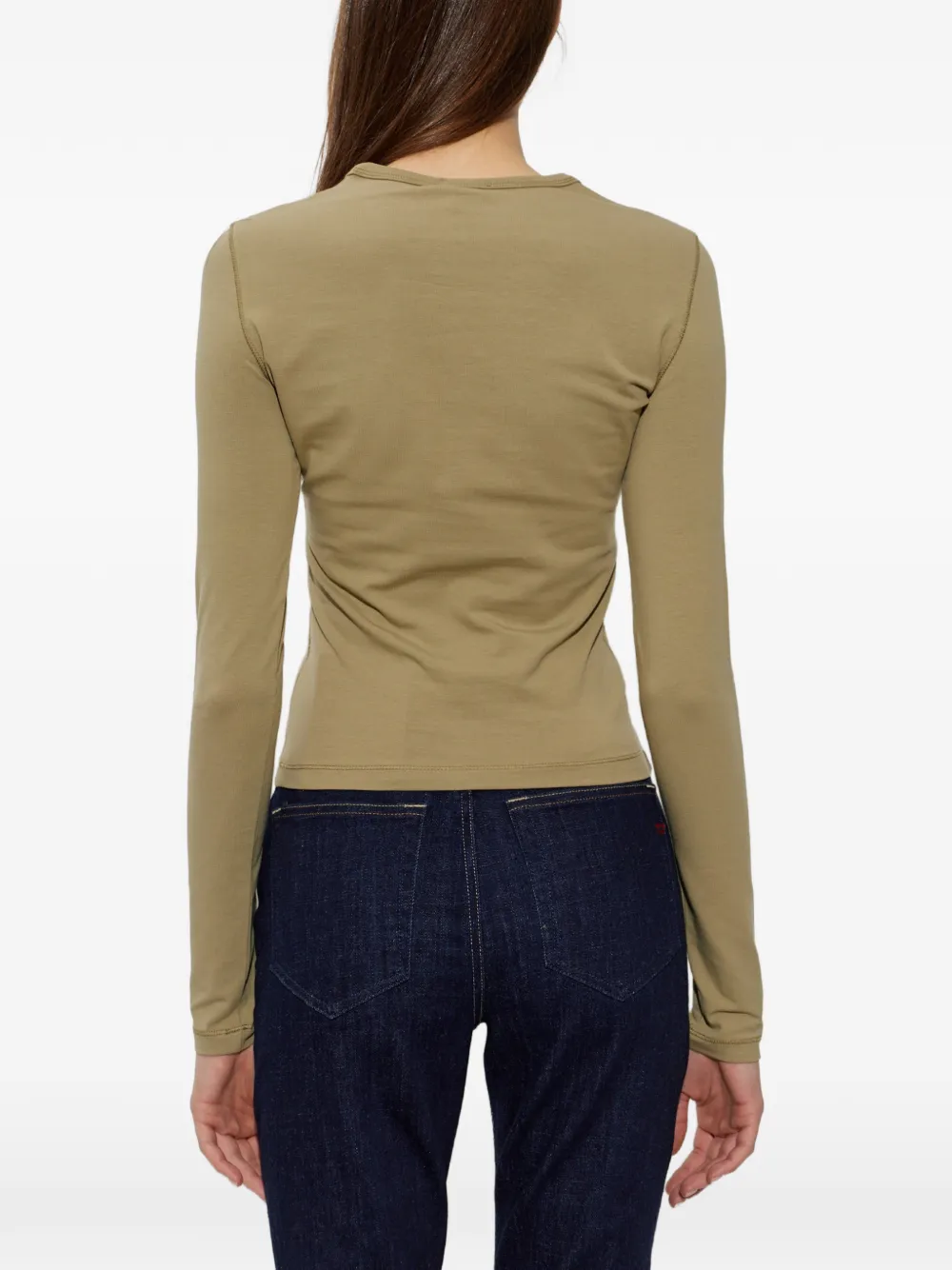 Diesel Oval D T-shirt met lange mouwen Groen