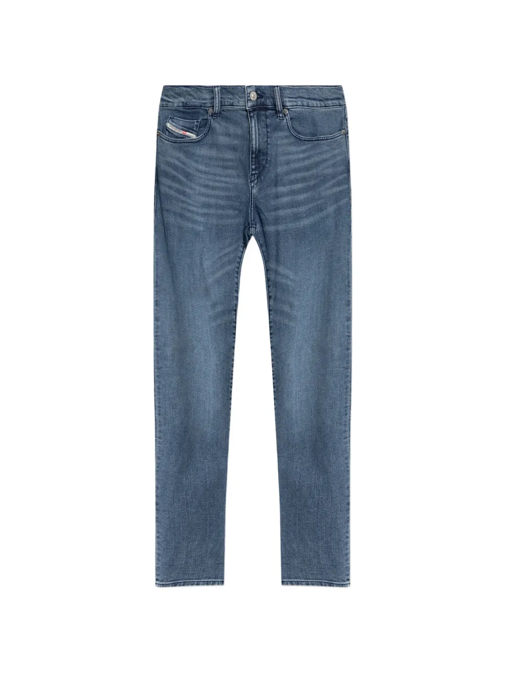 Diesel 2019 D-Strukt Jeans mit Tragefalten - Blau