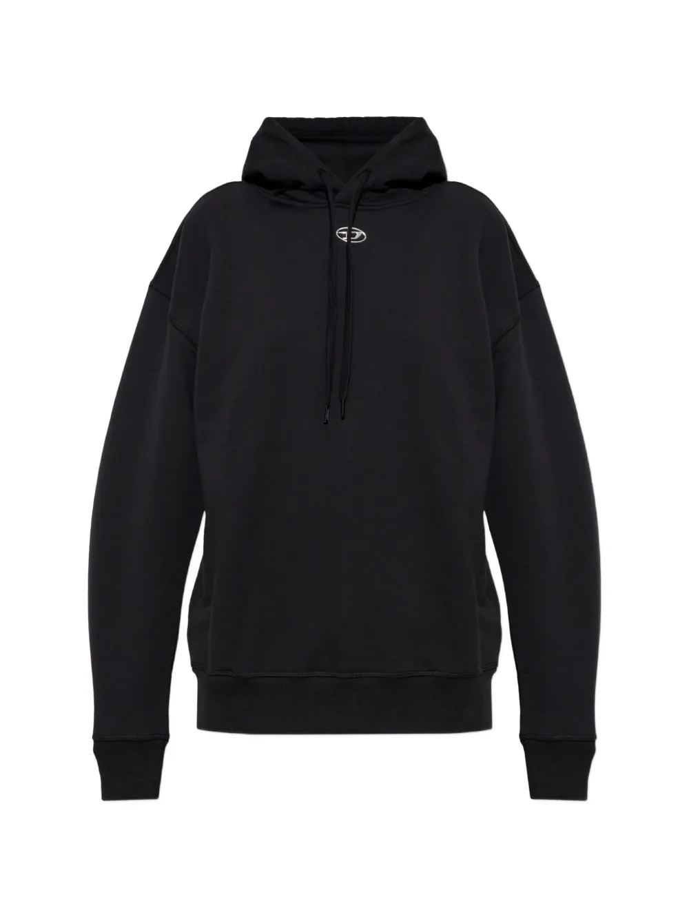 Diesel Oval D logo-plaque hoodie - Nero