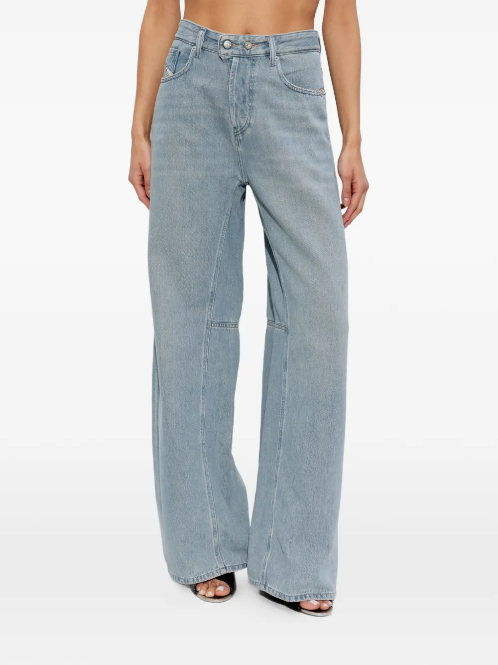 Diesel 1996 D-Sire-Yu-U jeans met wijde pijpen Blauw
