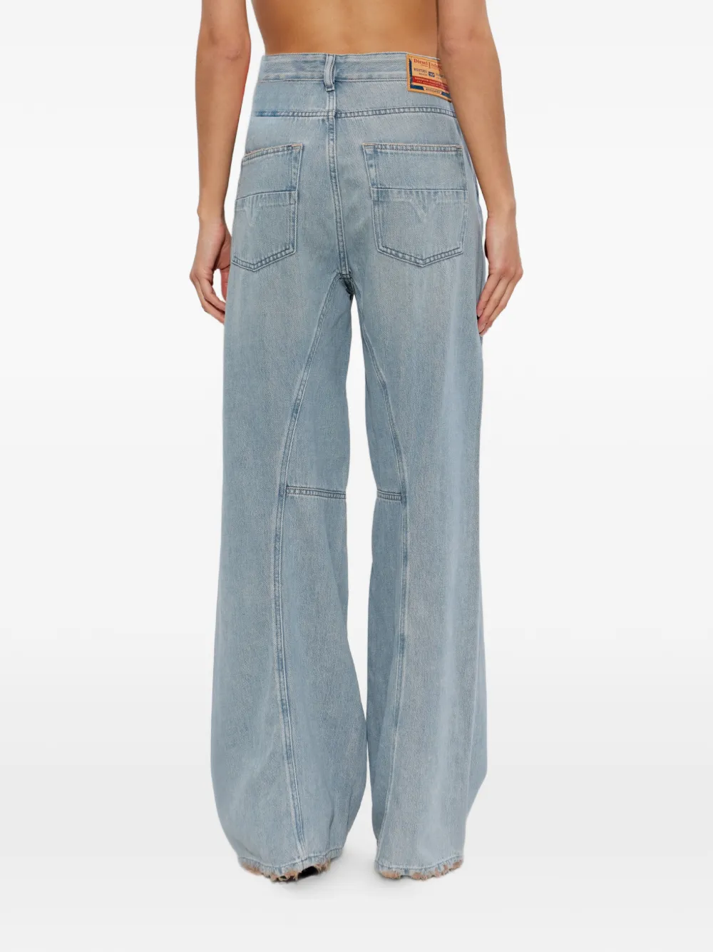 Diesel 1996 D-Sire-Yu-U jeans met wijde pijpen Blauw