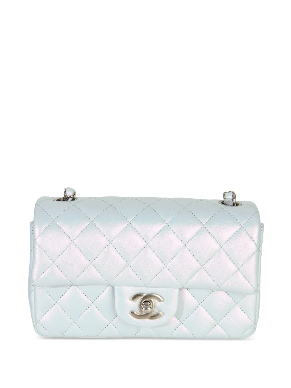 CHANEL Pre-Owned 2021-2025 mini Flap shoulder bag - Blu