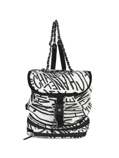 CHANEL Pre-Owned mochila con logo 2021-2025