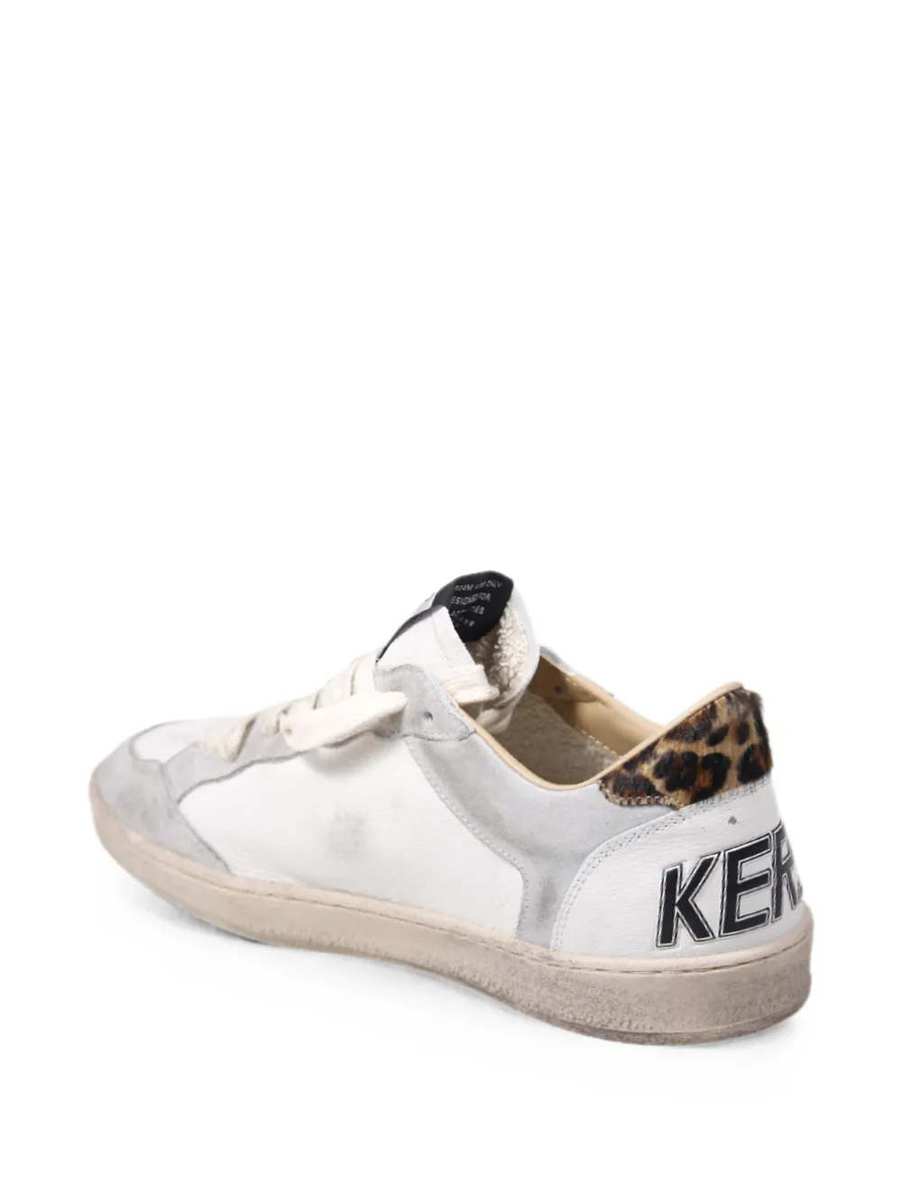 Golden Goose Ball Star leopard-print sneakers Wit