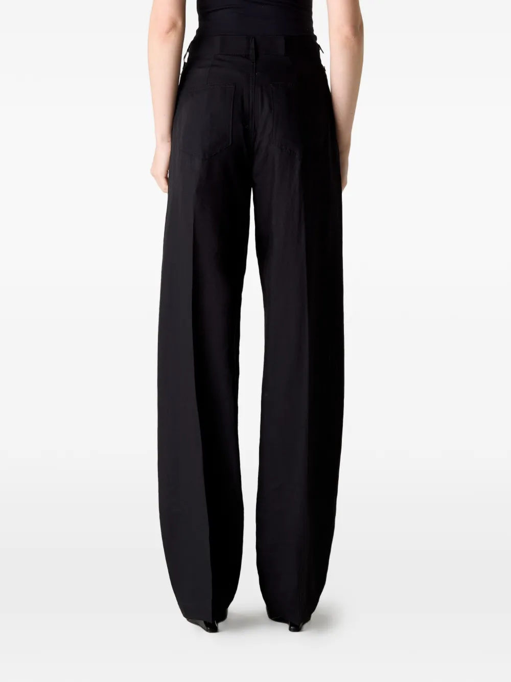 Rick Owens Geth jeans met wijde pijpen Zwart
