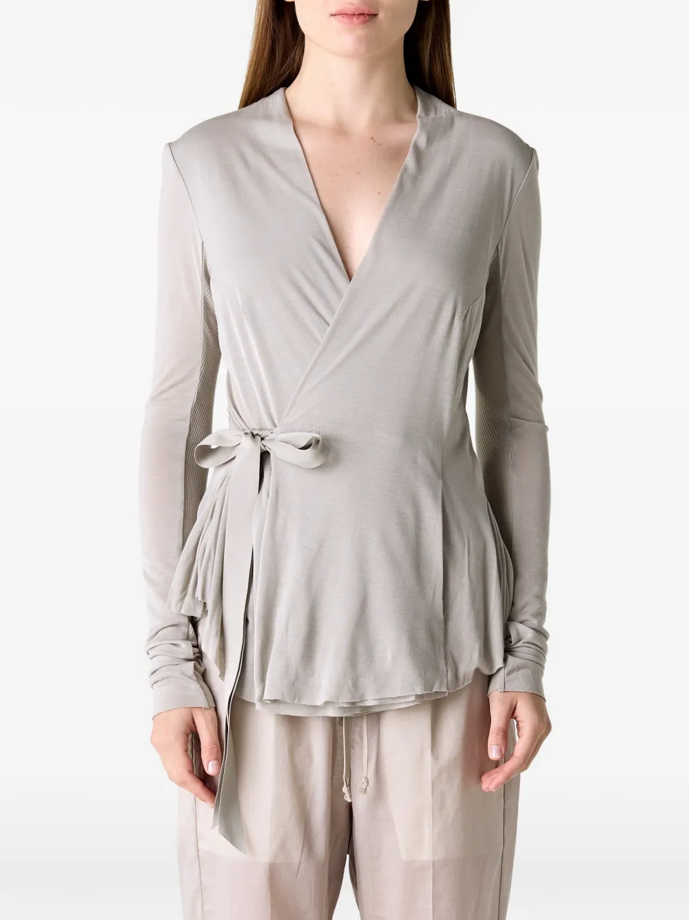 Rick Owens Hollywood wrap jacket - Grey