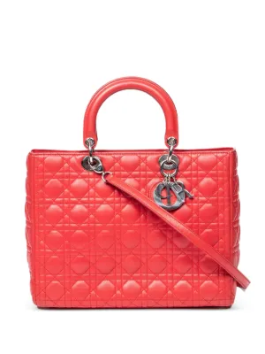 Christian Dior Pre-Owned レディ ディオール ハンドバッグ L | ピンク