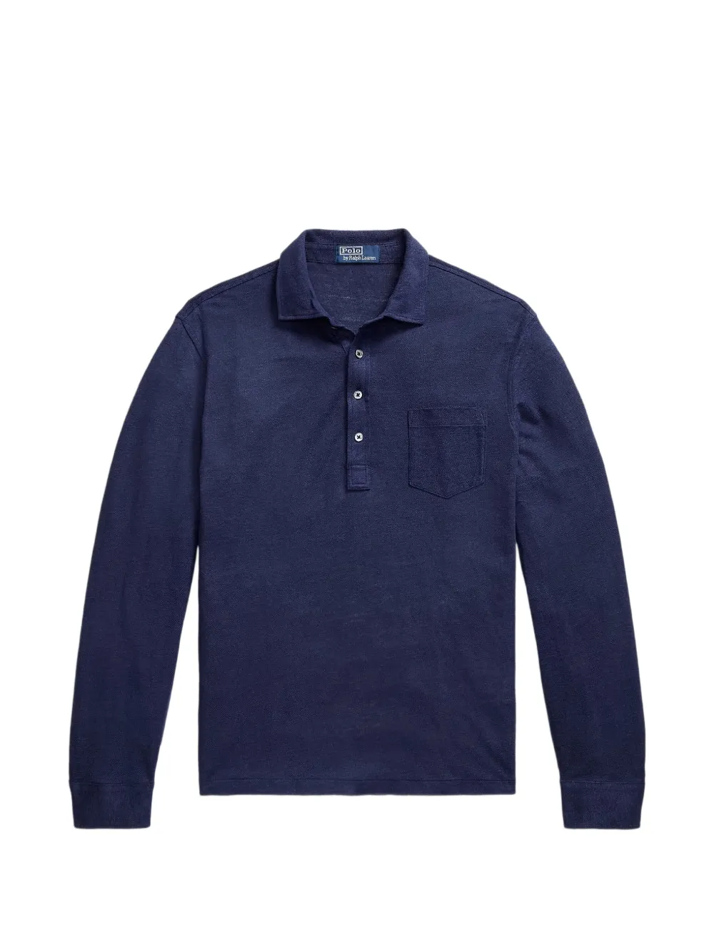 Polo Ralph Lauren long-sleeve linen polo shirt - Blau