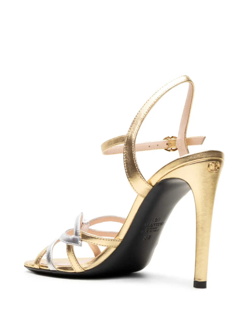 Valentino Garavani Sandalen met enkelbandje Goud