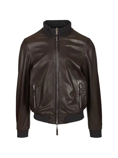 Al Duca D’Aosta 1902 reversible leather jacket