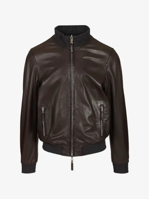Al Duca D’Aosta 1902 reversible leather jacket