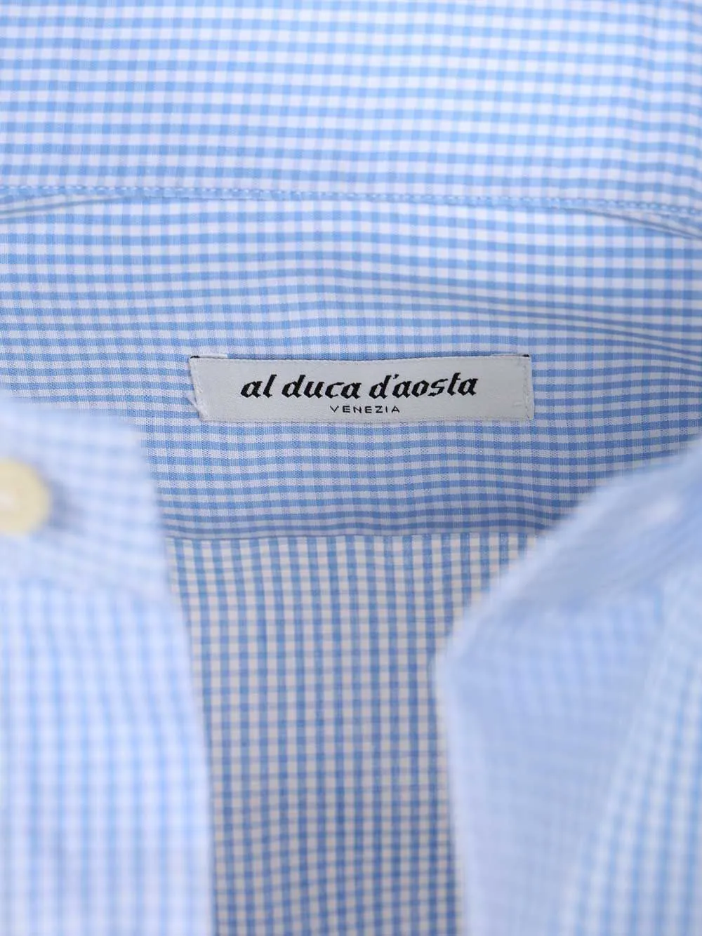 Al Duca D Aosta 1902 Vichy katoenen overhemd Blauw