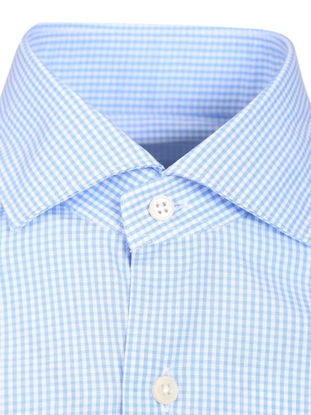 Al Duca D Aosta 1902 Vichy katoenen overhemd Blauw