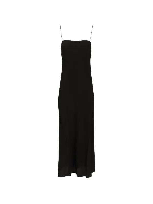 matteau black dress Matteau Silk Maxi Dress | Black