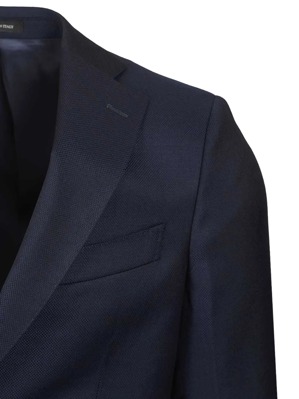 Al Duca D Aosta 1902 Wollen blazer met enkele rij knopen Blauw