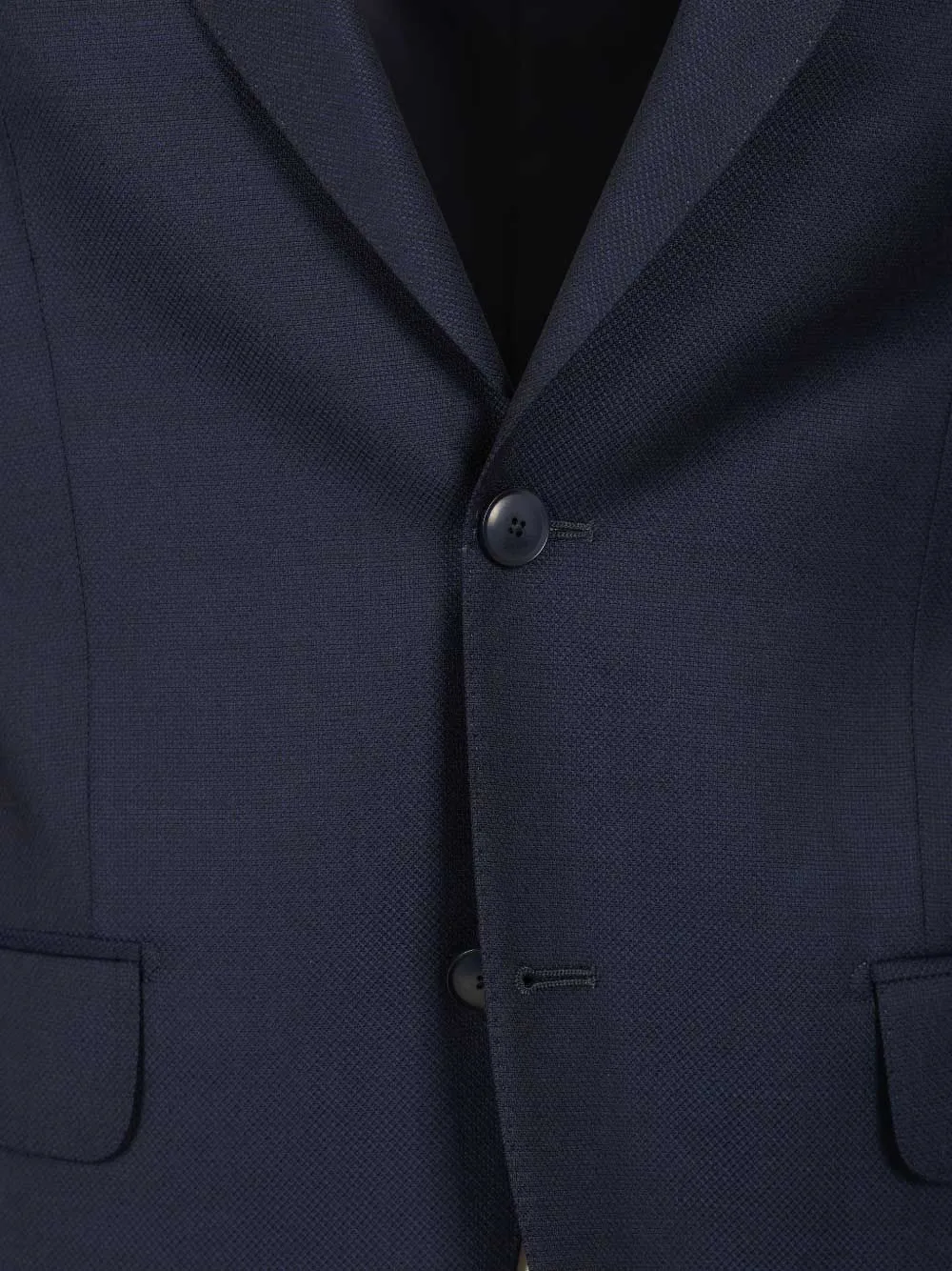 Al Duca D Aosta 1902 Wollen blazer met enkele rij knopen Blauw