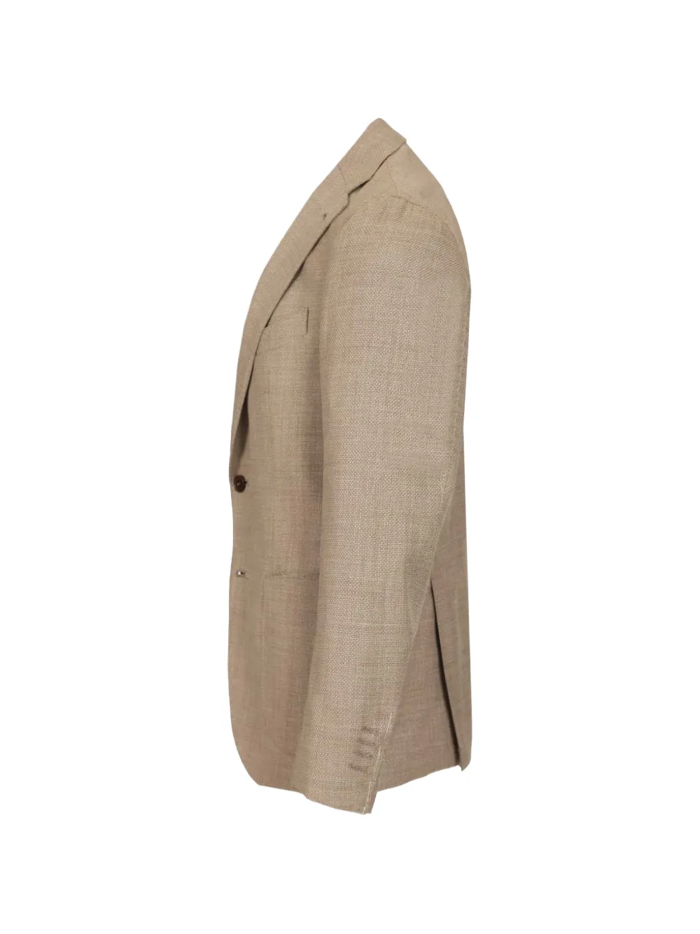 Al Duca D Aosta 1902 Blazer met enkele rij knopen Beige