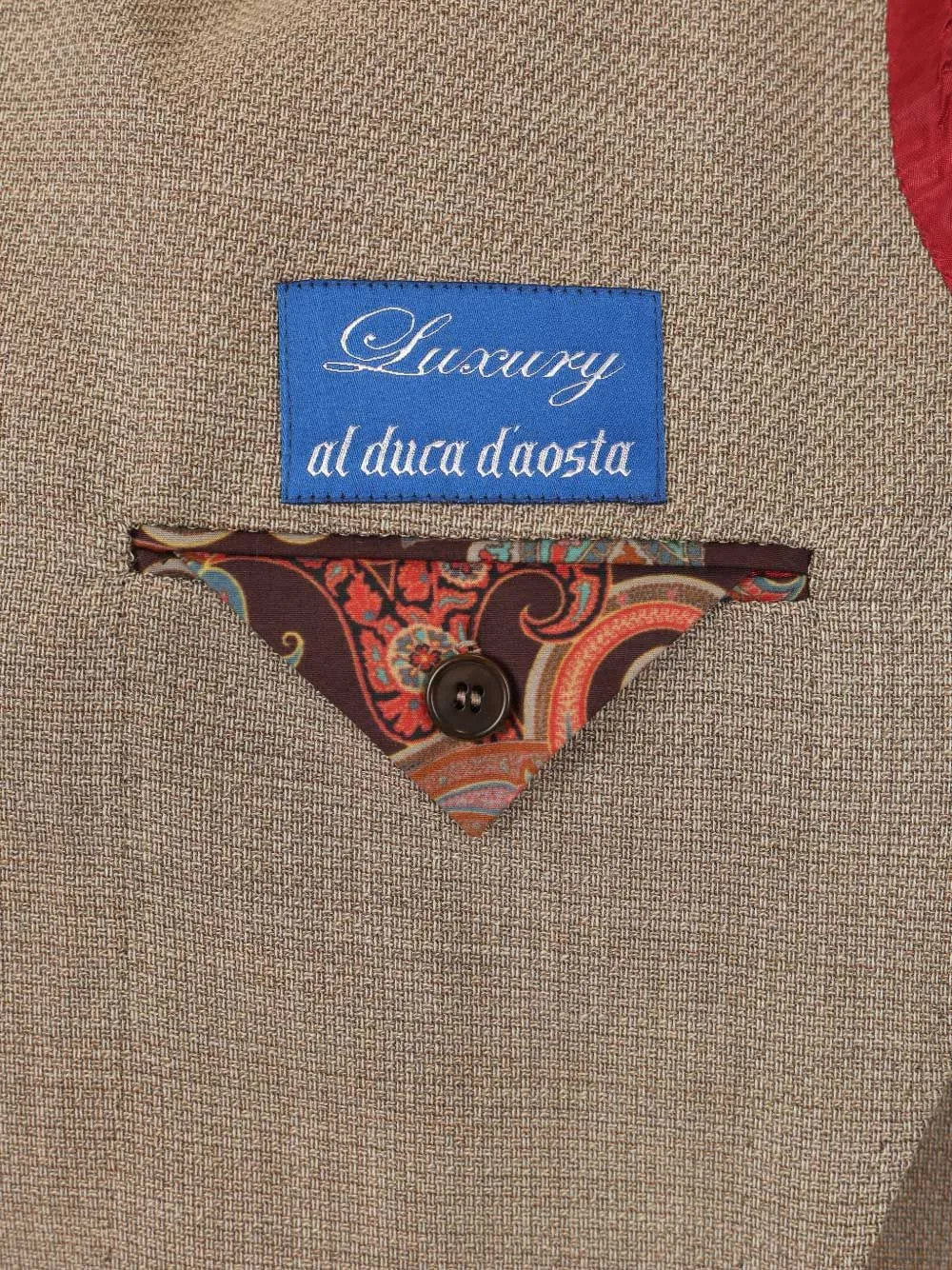 Al Duca D Aosta 1902 Blazer met enkele rij knopen Beige