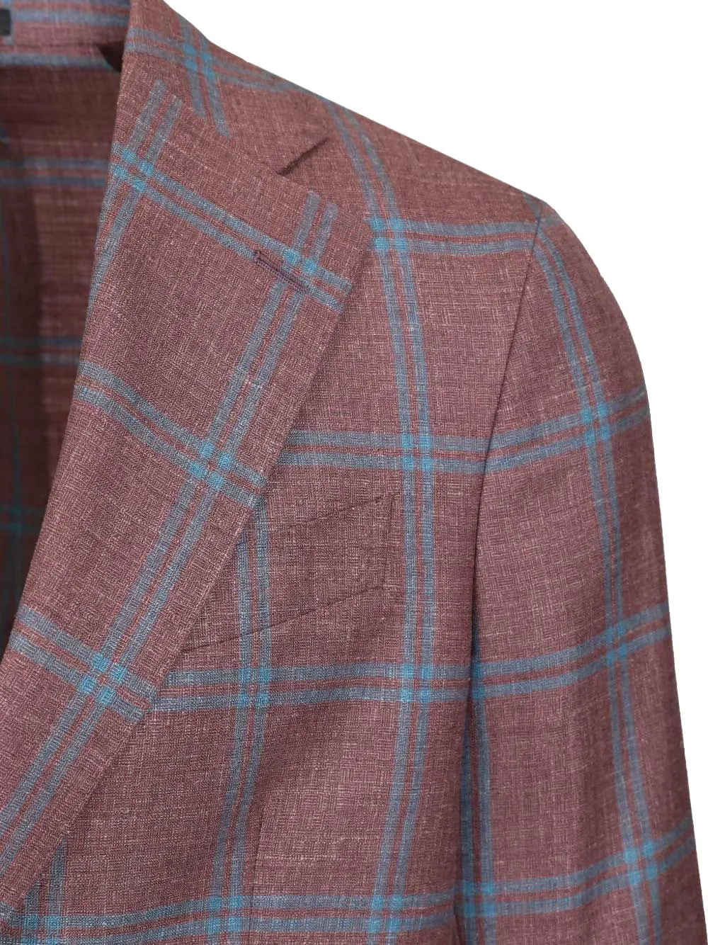 Al Duca D Aosta 1902 Geruite blazer Rood