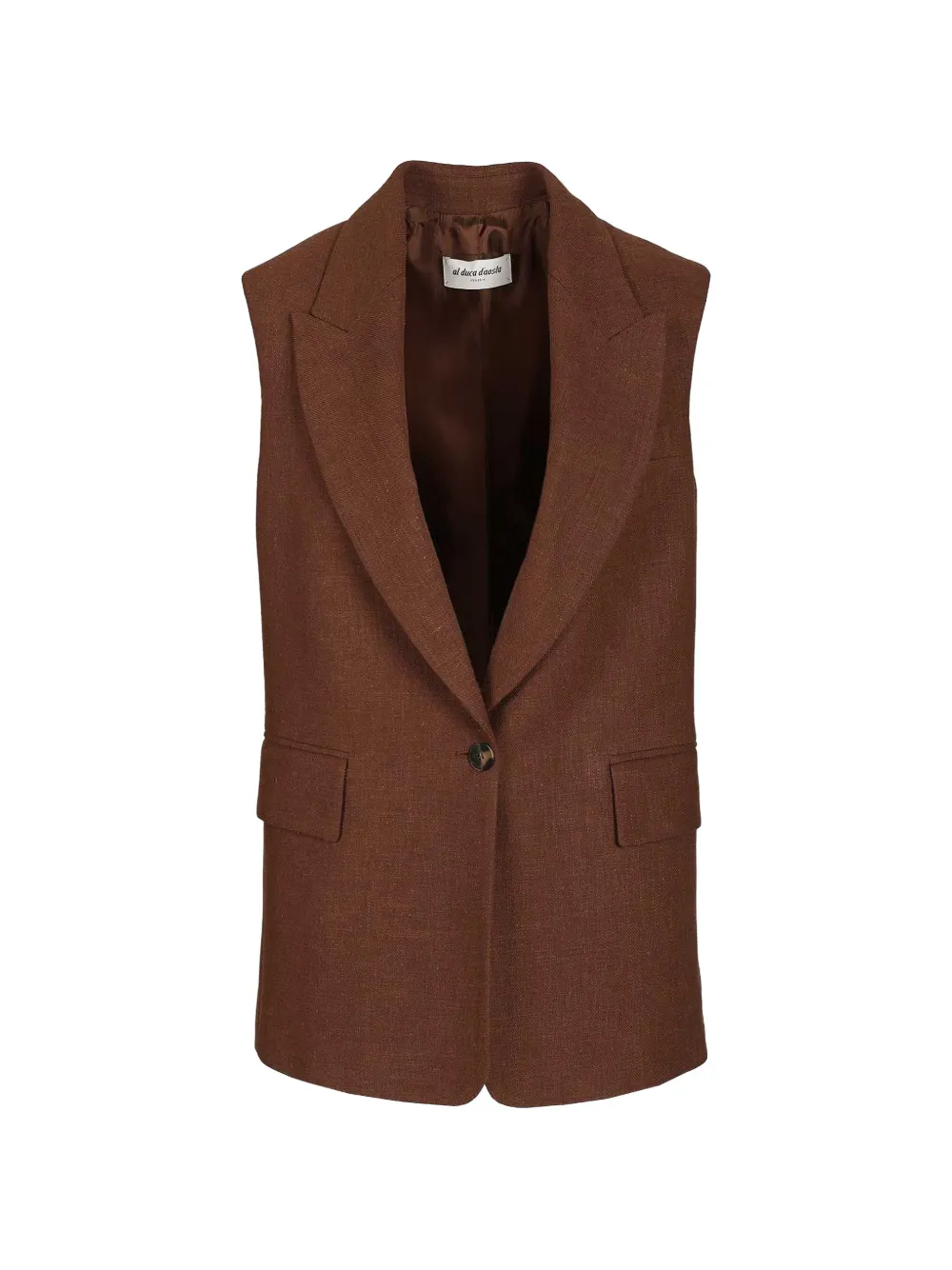 Al Duca D’Aosta 1902 single-breasted waistcoat - Marrone