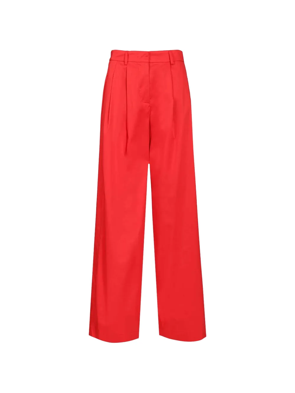 Al Duca D’Aosta 1902 cotton palazzo pants - Rosso