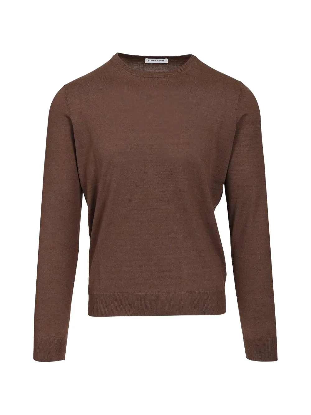 Al Duca D’Aosta 1902 ribbed-trim long-sleeve t-shirt - Braun