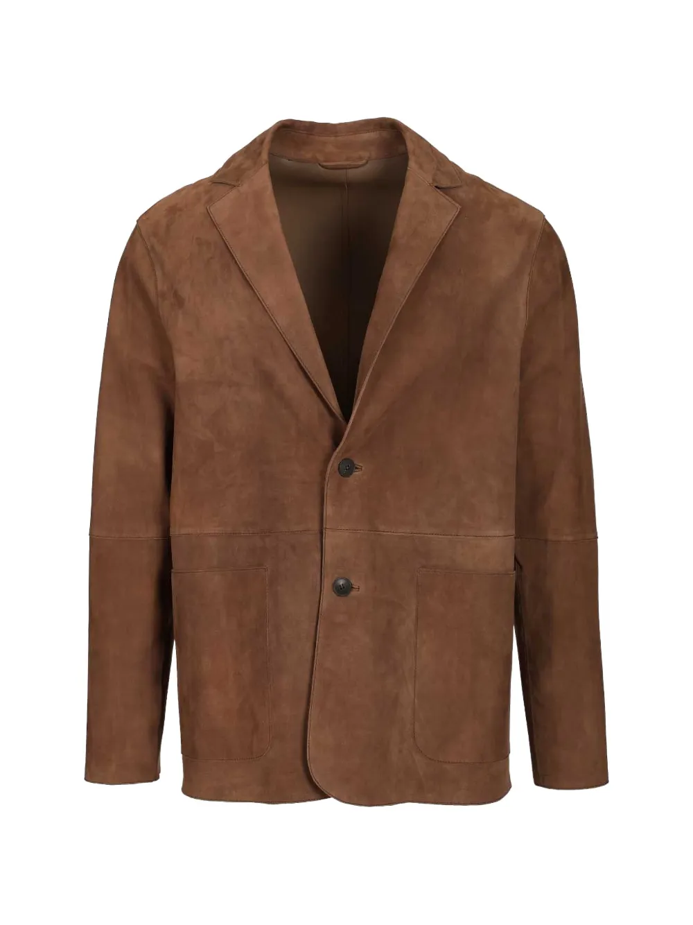 Al Duca D’Aosta 1902 single-breasted suede blazer - Marrone