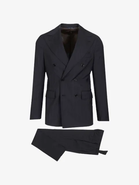 Al Duca D’Aosta 1902 pinstripe double-breasted suit