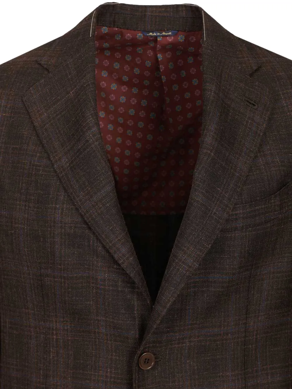 Al Duca D Aosta 1902 Geruite blazer Bruin