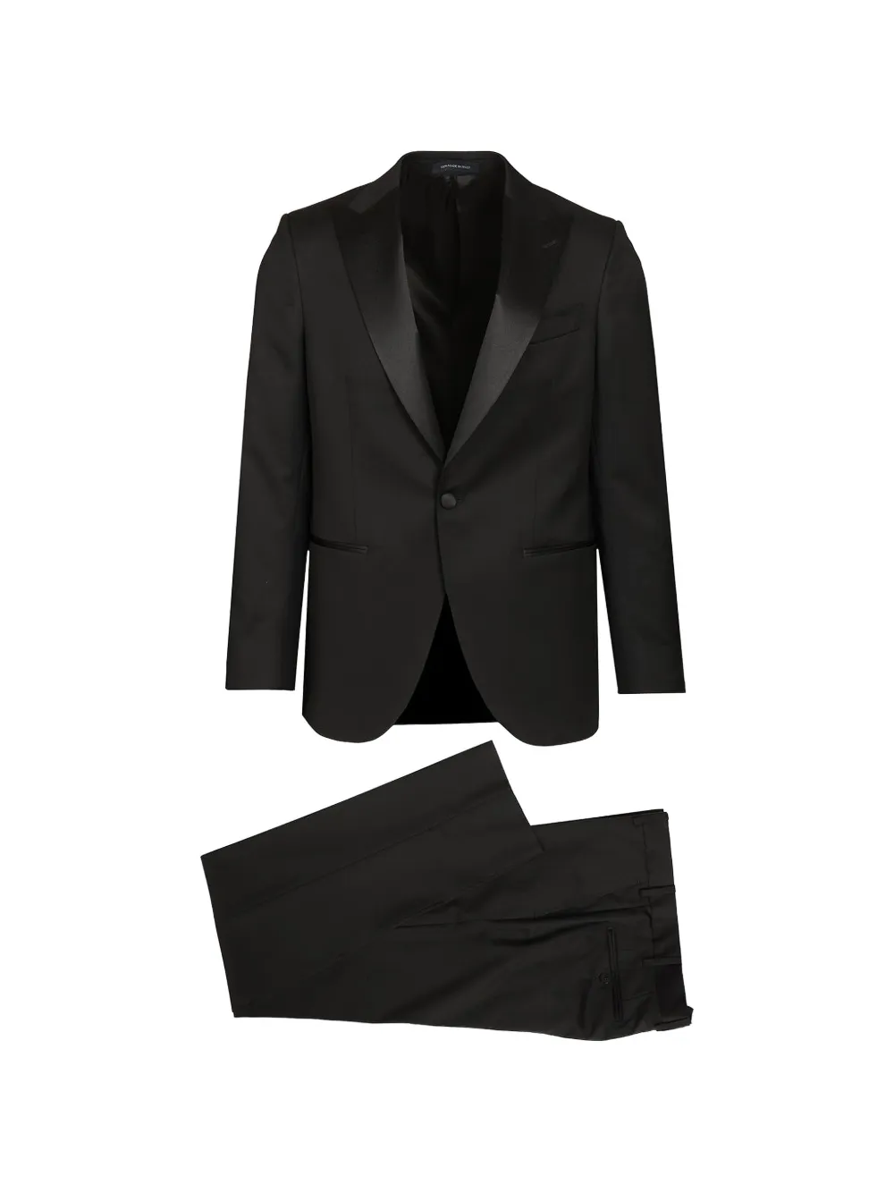 Al Duca D’Aosta 1902 peak-lapel single-breasted suit - Nero