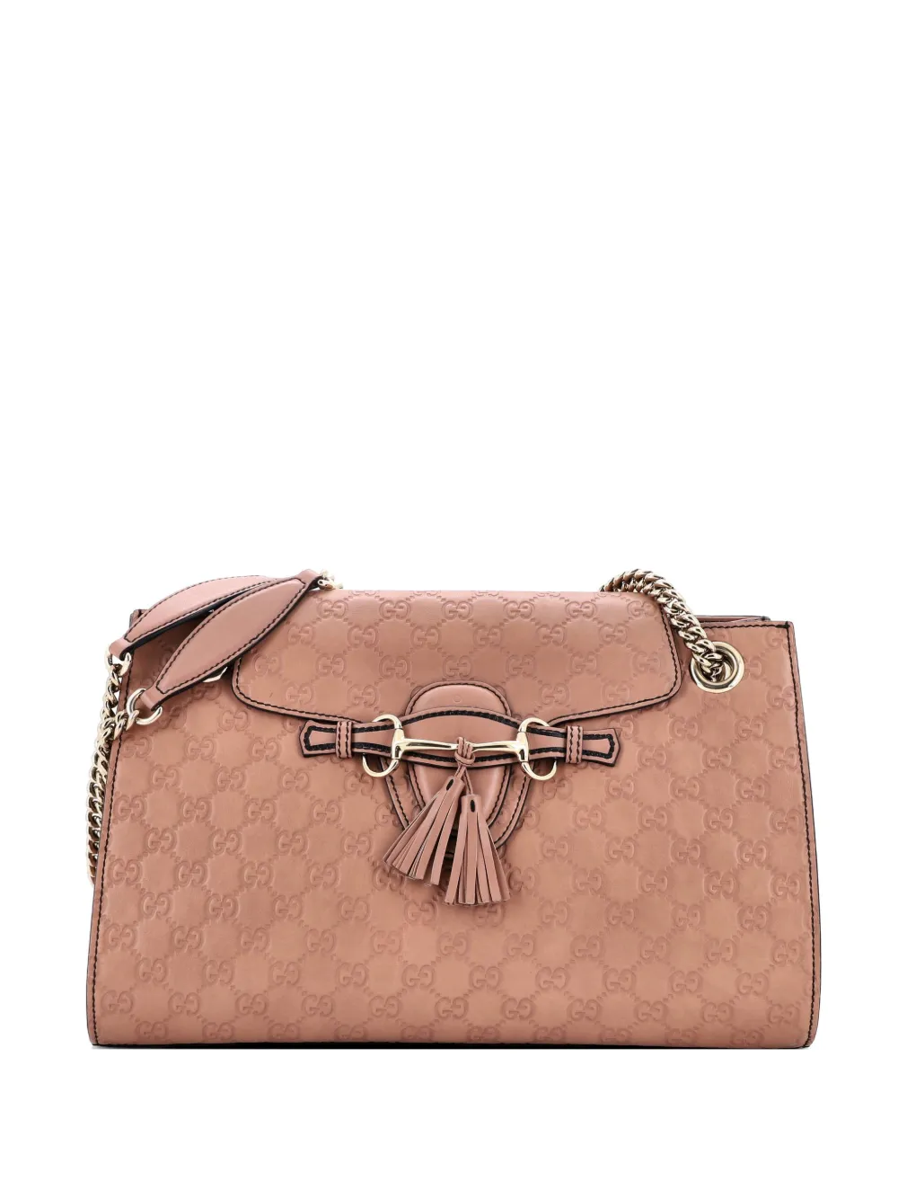 Gucci Pre-Owned Emily Chain Flap Guccissima Leather Large shoulder bag - Toni neutri