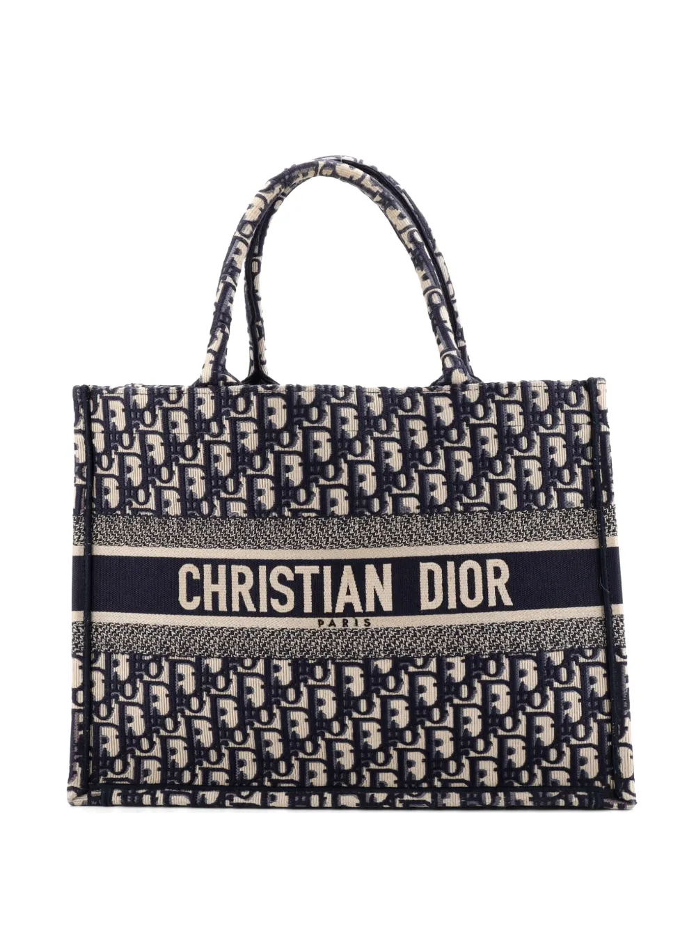 Christian Dior Pre-Owned Book Oblique Canvas Medium tote bag - Blu