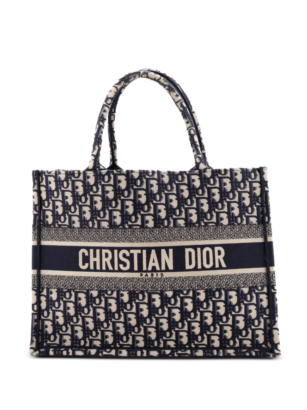 Christian Dior Pre-Owned Book Oblique Canvas Medium tote bag - Blu