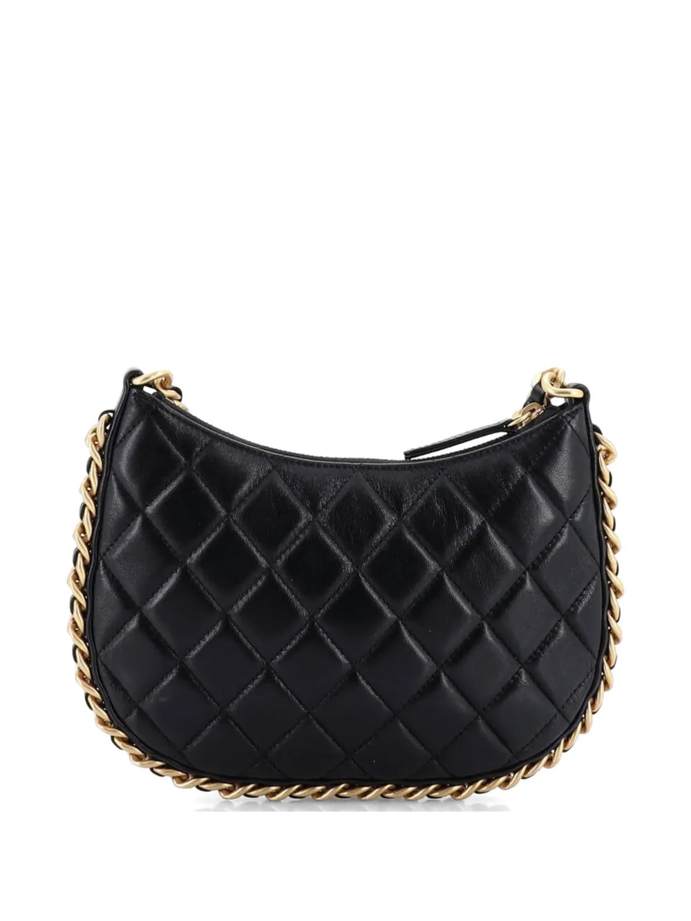CHANEL Pre-Owned CC Chain Around Quilted Lambskin hobo bag - Nero