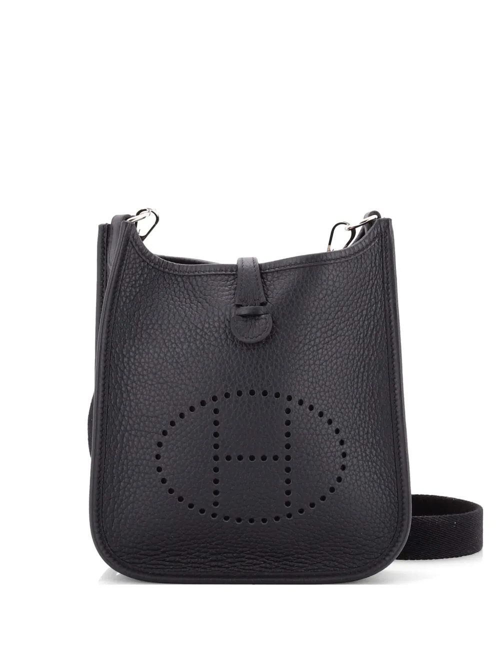 Hermès Pre-Owned Long Strap Evelyne Bag Clemence TPM crossbody bag - Black