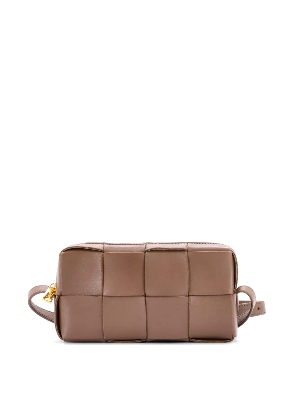 Bottega Veneta Pre-Owned Brick Cassette Maxi Intrecciato Leather Small shoulder bag - Marrone