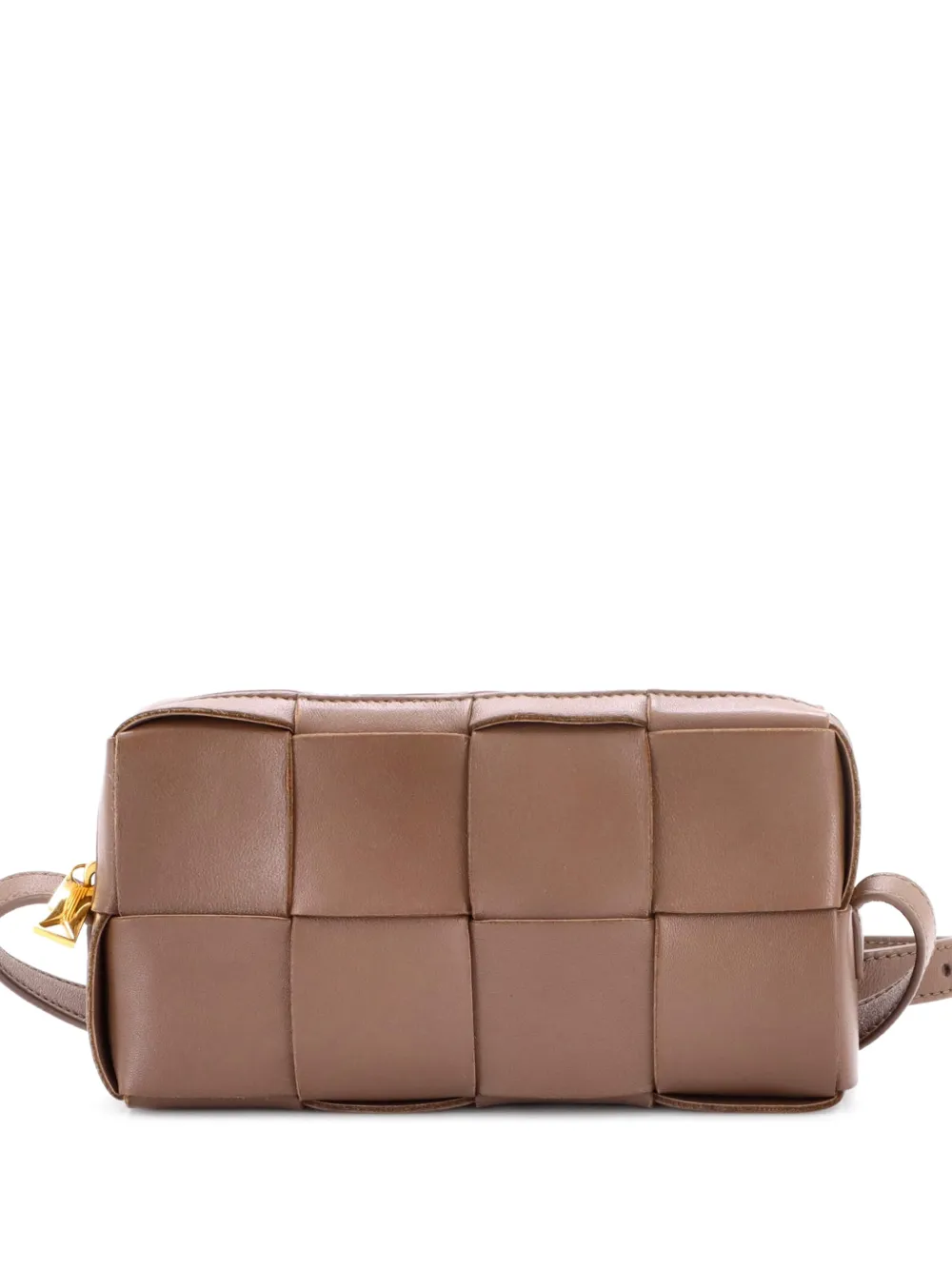Bottega Veneta Pre-Owned Brick Cassette Maxi Intrecciato Leather Small shoulder bag - Marrone