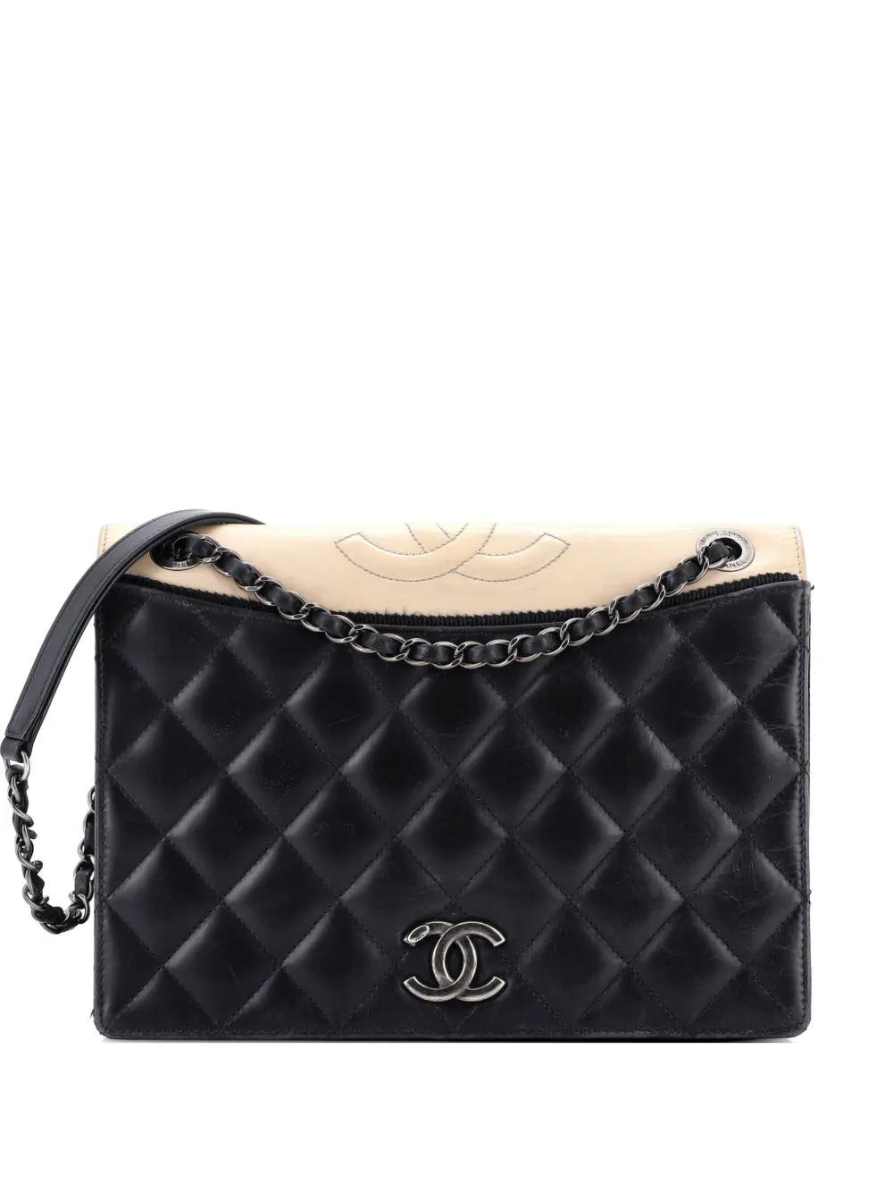CHANEL Pre-Owned Ballerine Flap Bag Quilted Lambskin Medium shoulder bag - Schwarz