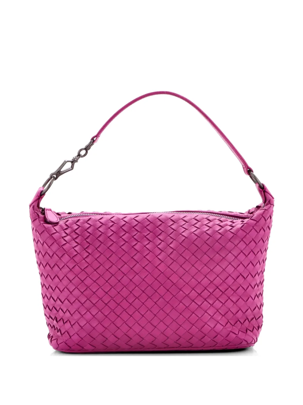 Bottega Veneta Pre-Owned Zip Hobo Intrecciato Nappa Small shoulder bag - Viola