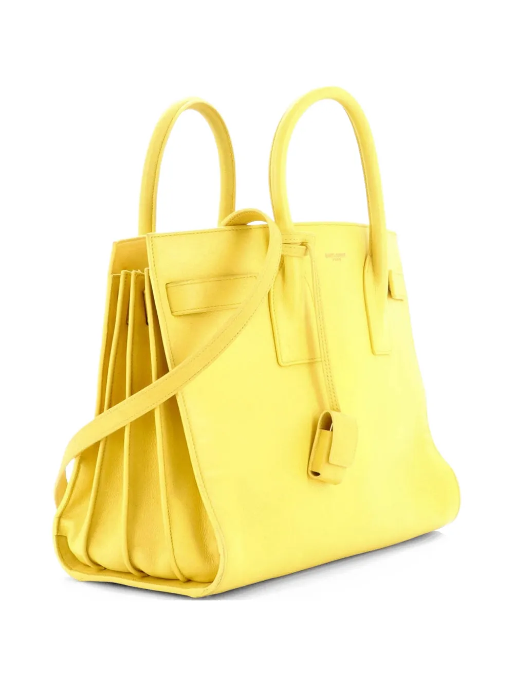Saint Laurent Pre-Owned Sac de Jour NM Bag Leather Small tote bag - Yellow