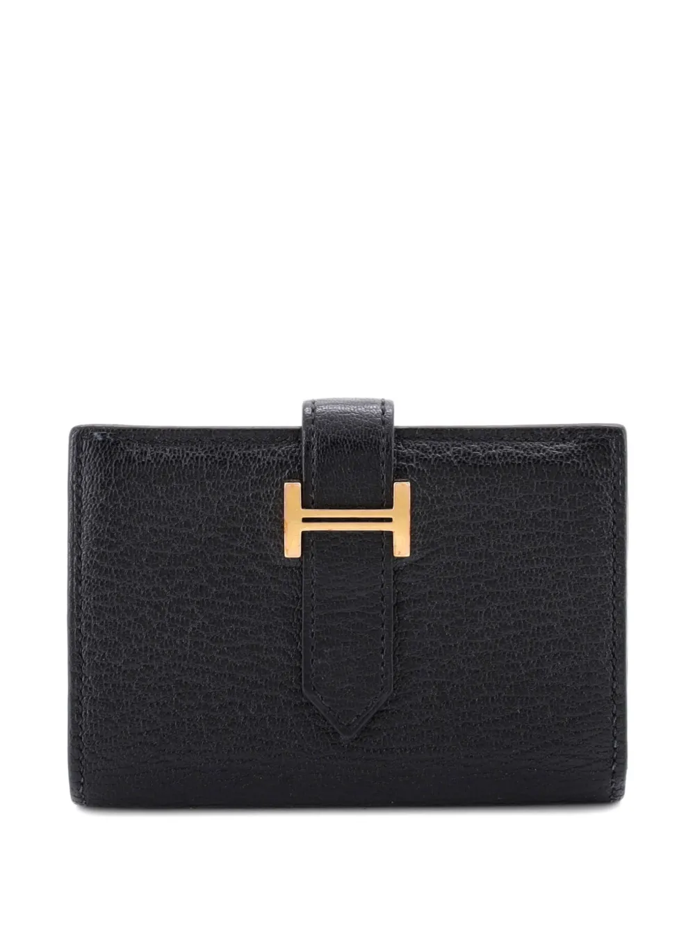 Hermès Pre-Owned Portacarte Bearn Case in pelle Chevre Mysore - Nero